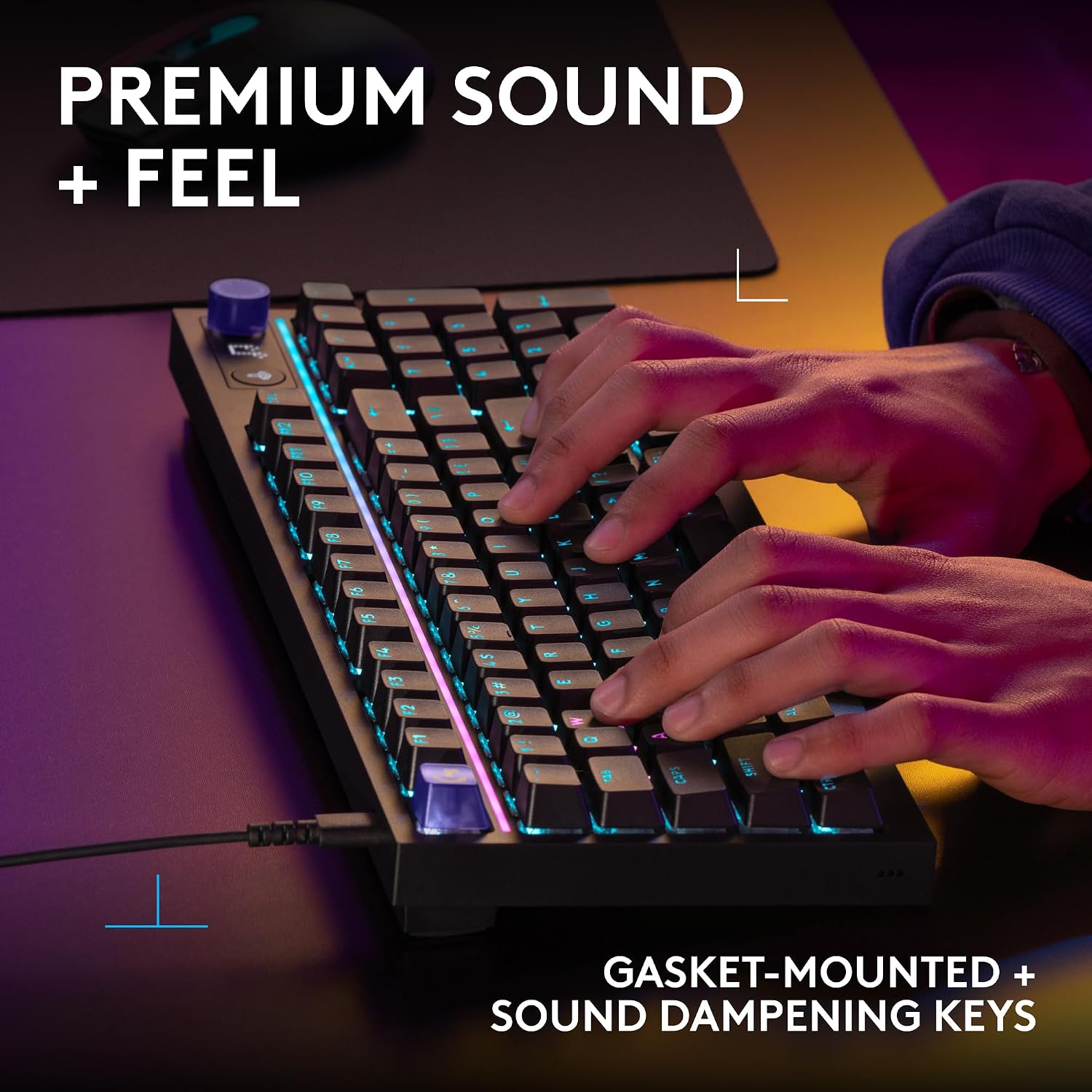 Detalle 2 de Logitech G316 X 98 Mechanical Gaming Keyboard, Tactile Switches, 8 kHz, RGB