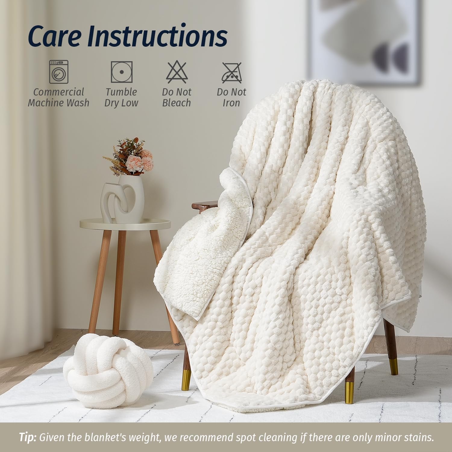 Thumbnail 5 de Wemore Fleece Weighted Blanket 15 lbs
