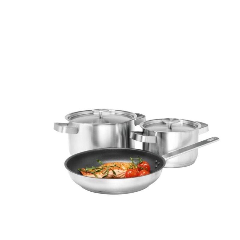 Thumbnail 1 de Electrolux E3SS kit 3 piezas de acero inoxidable: batería de cocina versátil para uso diario