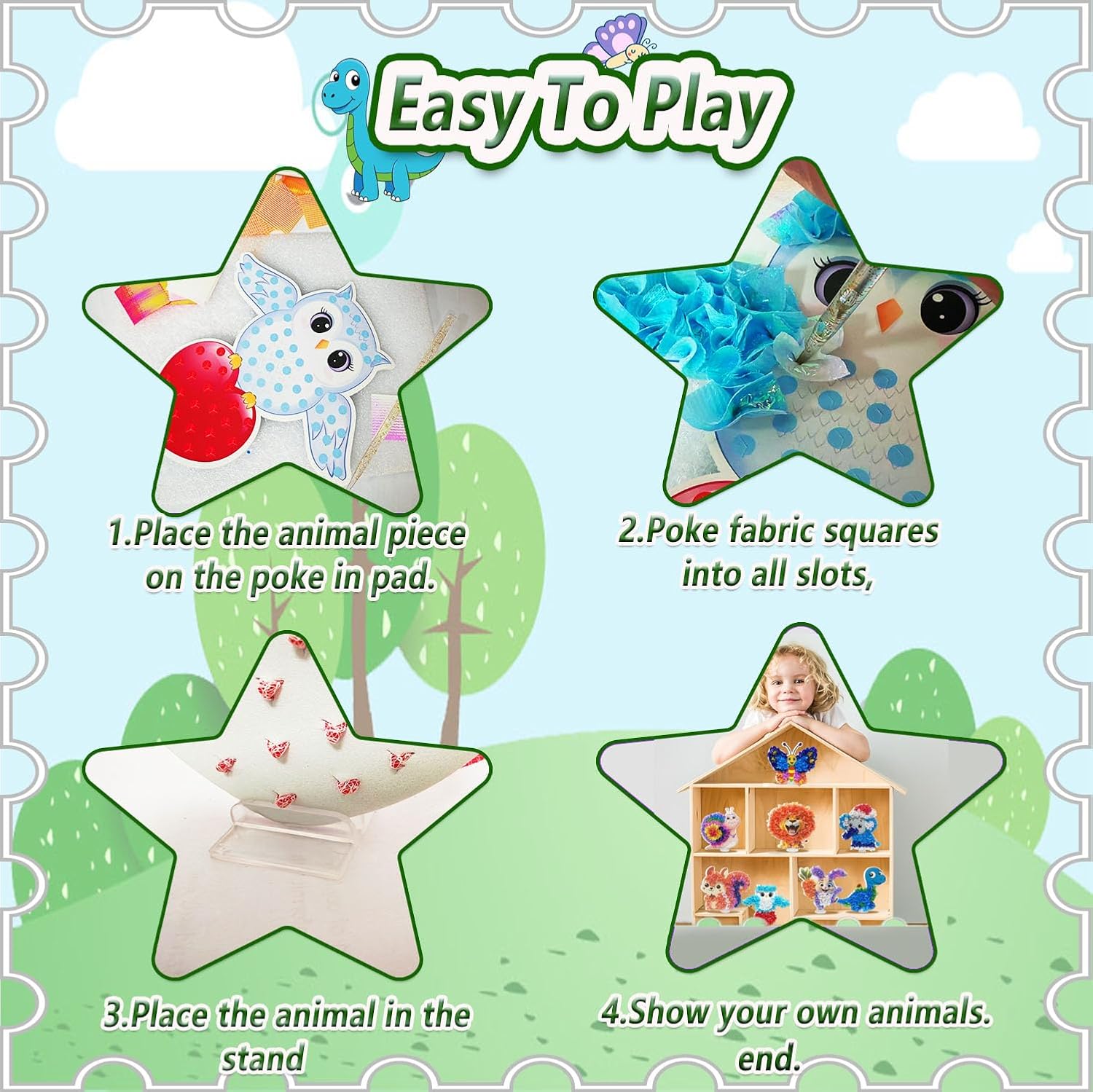 Thumbnail 4 de Kids poke in art kit for ages 4–8