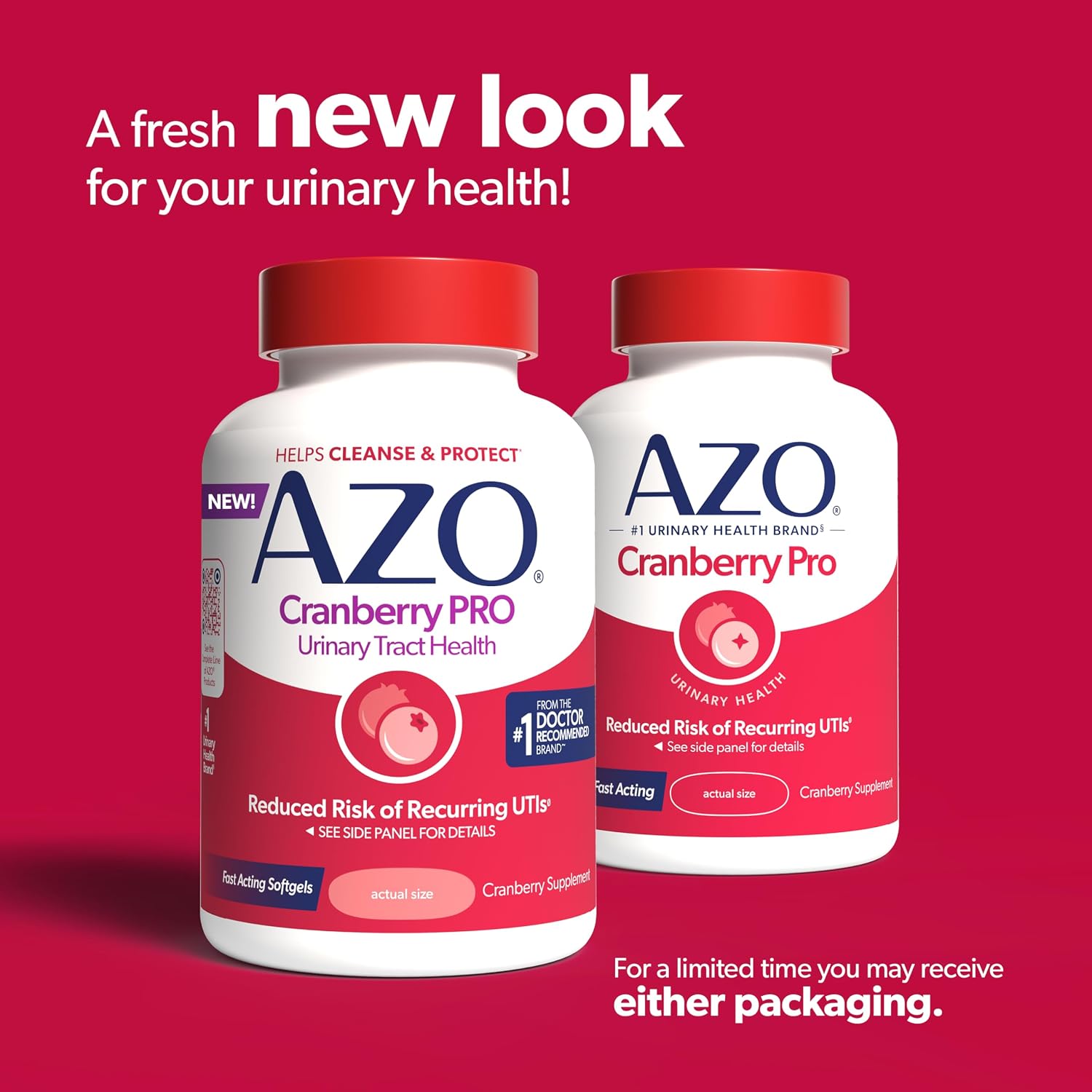 Thumbnail 1 de AZO Pro Strength Cranberry Softgels, 600 mg, Sugar-Free, 100 Count
