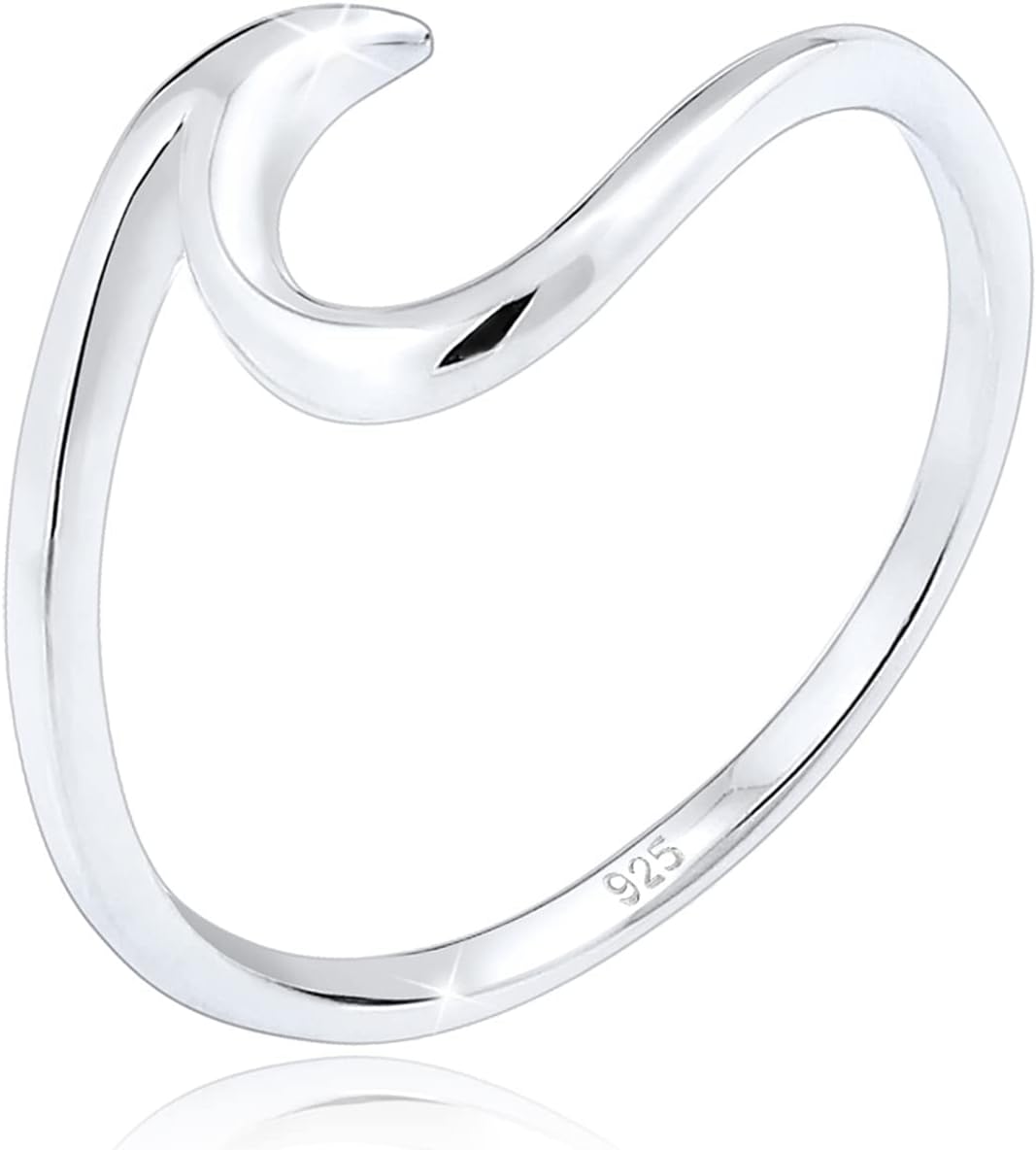 Detalle de Elli Damen Ring Wellen 925 Sterling Silber