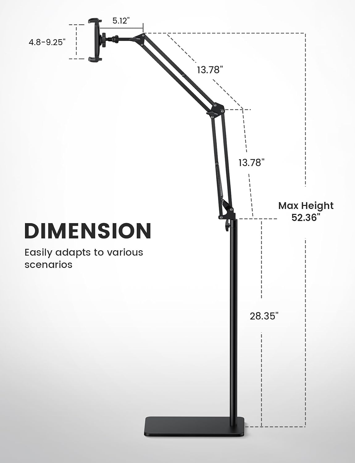 Thumbnail 6 de Lamicall Tablet Floor Stand 59" Height