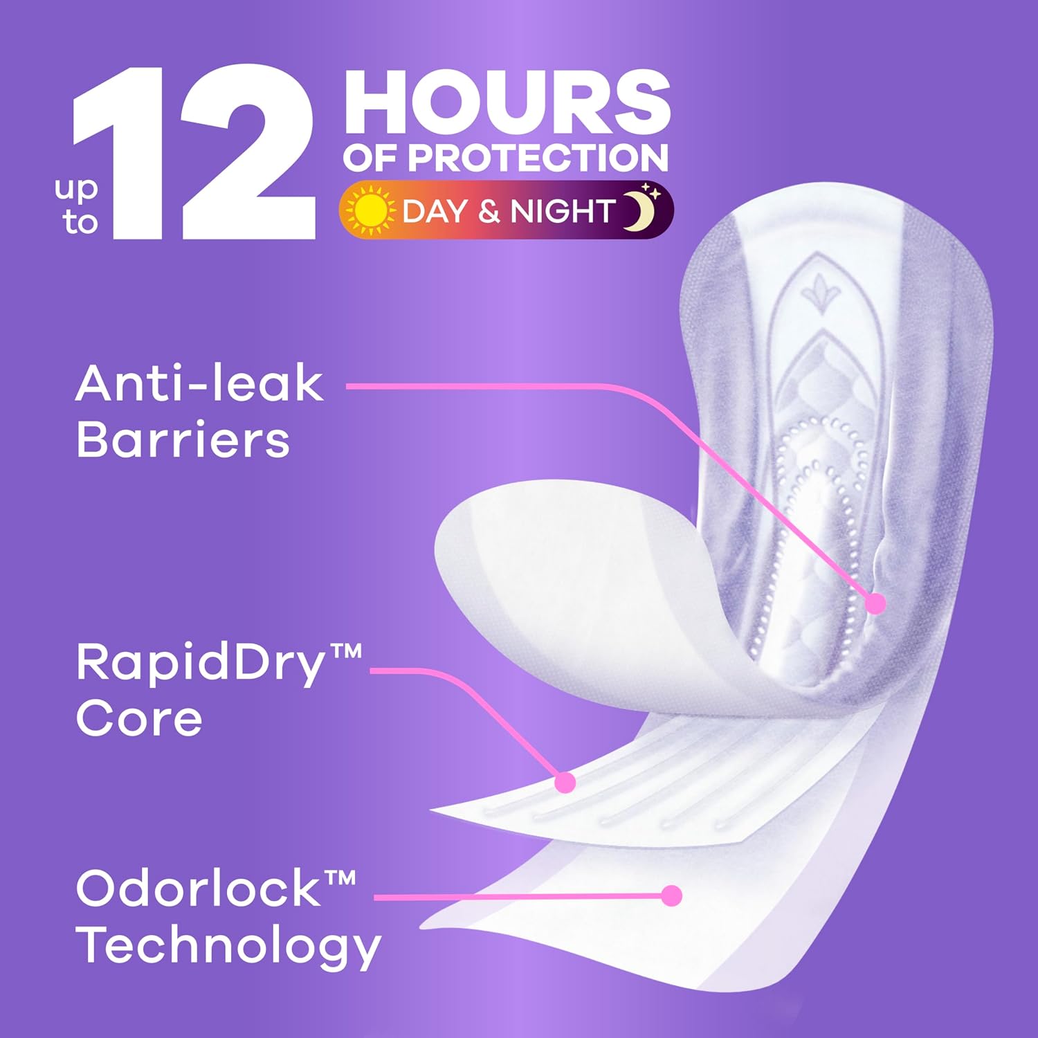 Thumbnail 3 de Always Discreet Ultimate Extra Absorbency Pads 104 count 🩲