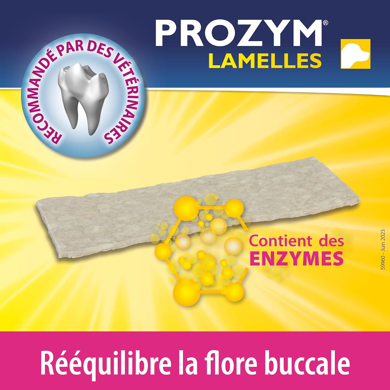Detalle de Prozym 15 Lamelles – Soin dentaire à mâcher pour chiens (S)