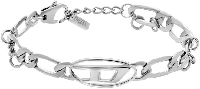 Thumbnail 4 de Diesel Bracelet pour homme en acier inoxydable avec fermoir mousqueton