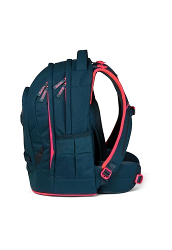 Detalle de Satch Schulrucksack Pack Pink Phantom – Petrol: 30 Liter Vielseitigkeit für Schule und Alltag
