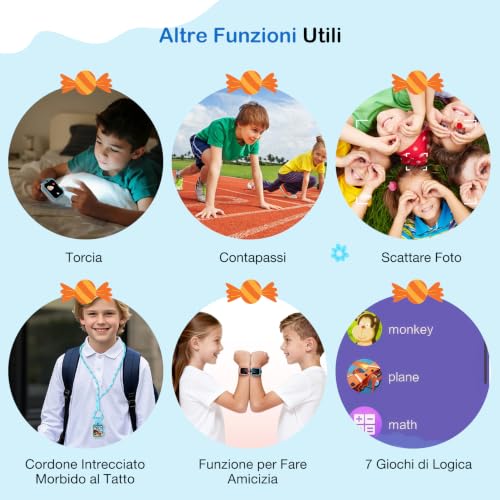 Thumbnail 7 de Baolubao Smartwatch Bambini 4G con videochiamate e GPS – 1.85