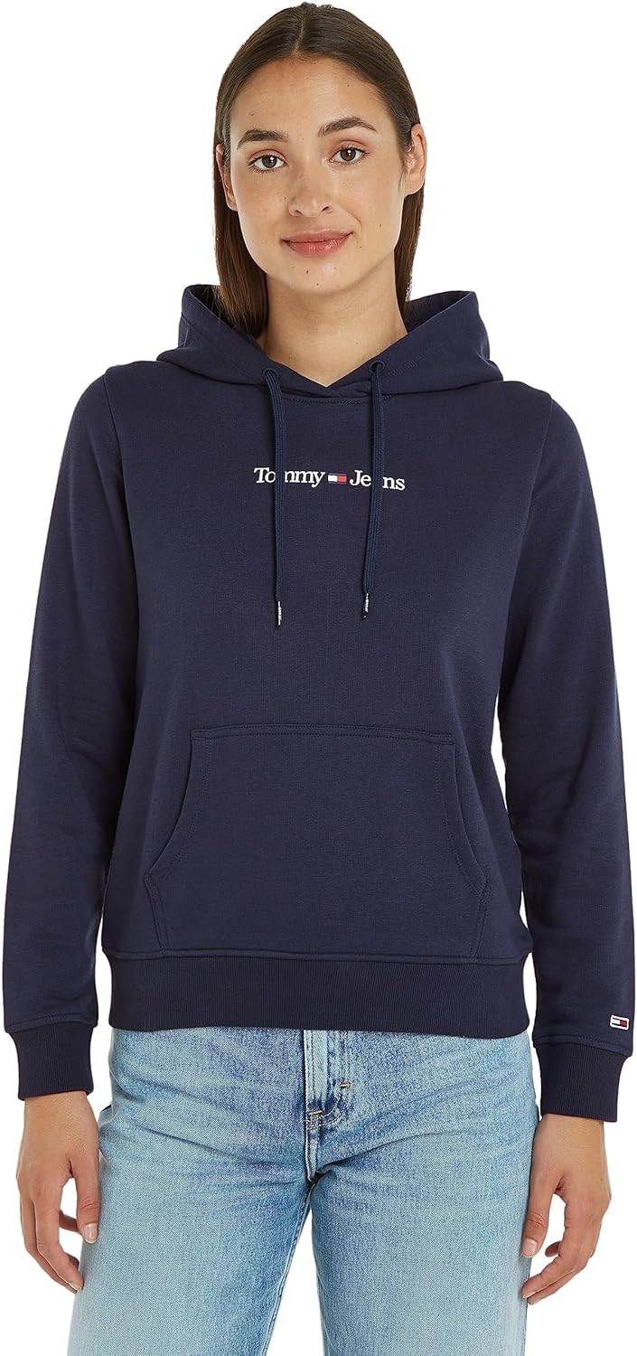 Thumbnail 5 de Tommy Jeans Damen Hoodie Flag Regular Fit – Gebürstetes Baumwollfleece