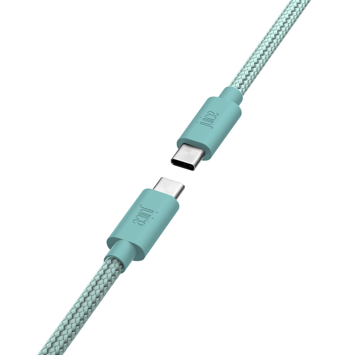 Detalle de Juice Braided Type C 2m Charging Cable – Teal