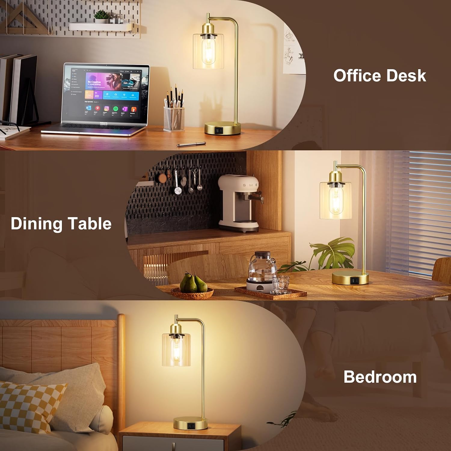 Thumbnail 6 de Aooshine Industrial Touch Lamps 2-Pack