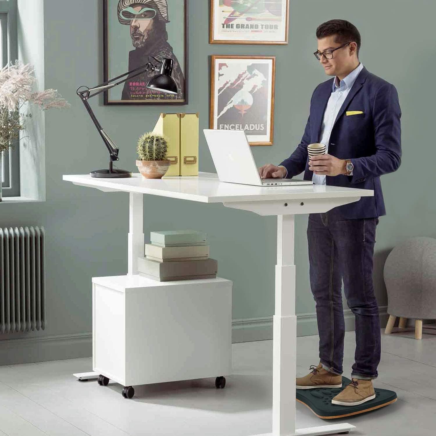 Thumbnail 3 de Yes4All Wobble Balance Board for Standing Desk – Anti-Fatigue Foam Pad with Massage Points