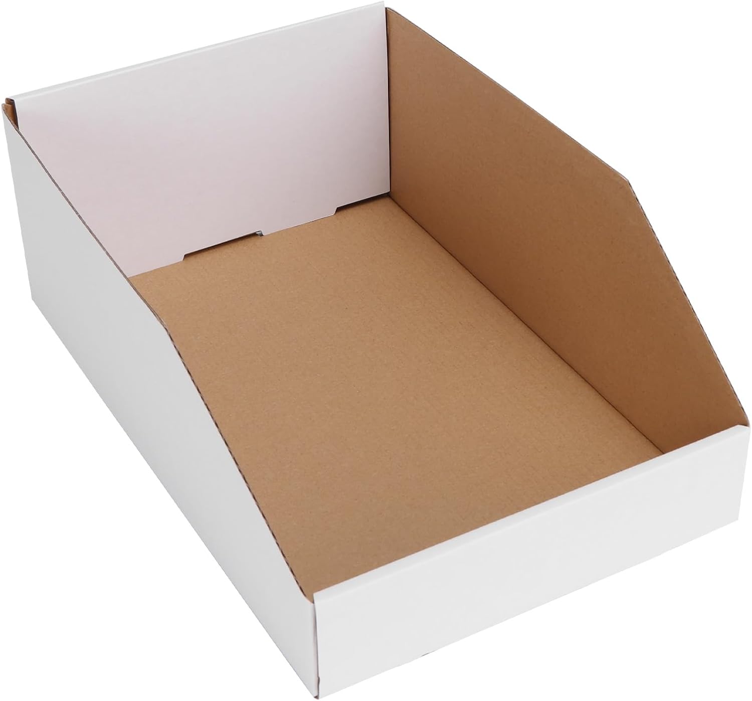 EXYGLO Corrugated Cardboard Storage Bins, 35-Pack, 12 x 8 x 4.5 in