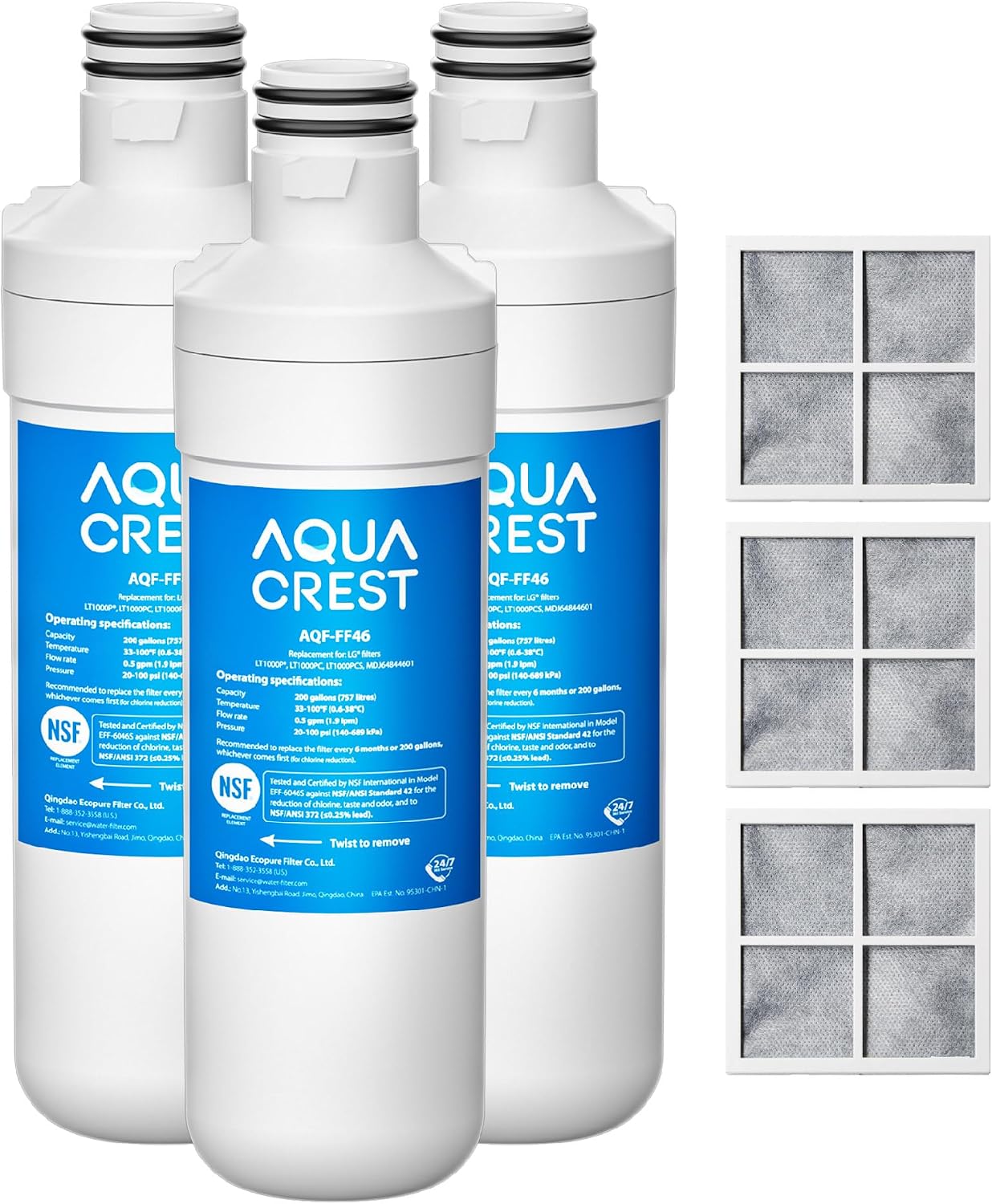 Detalle de AQUA CREST Refrigerator Water Filter LT1000PC