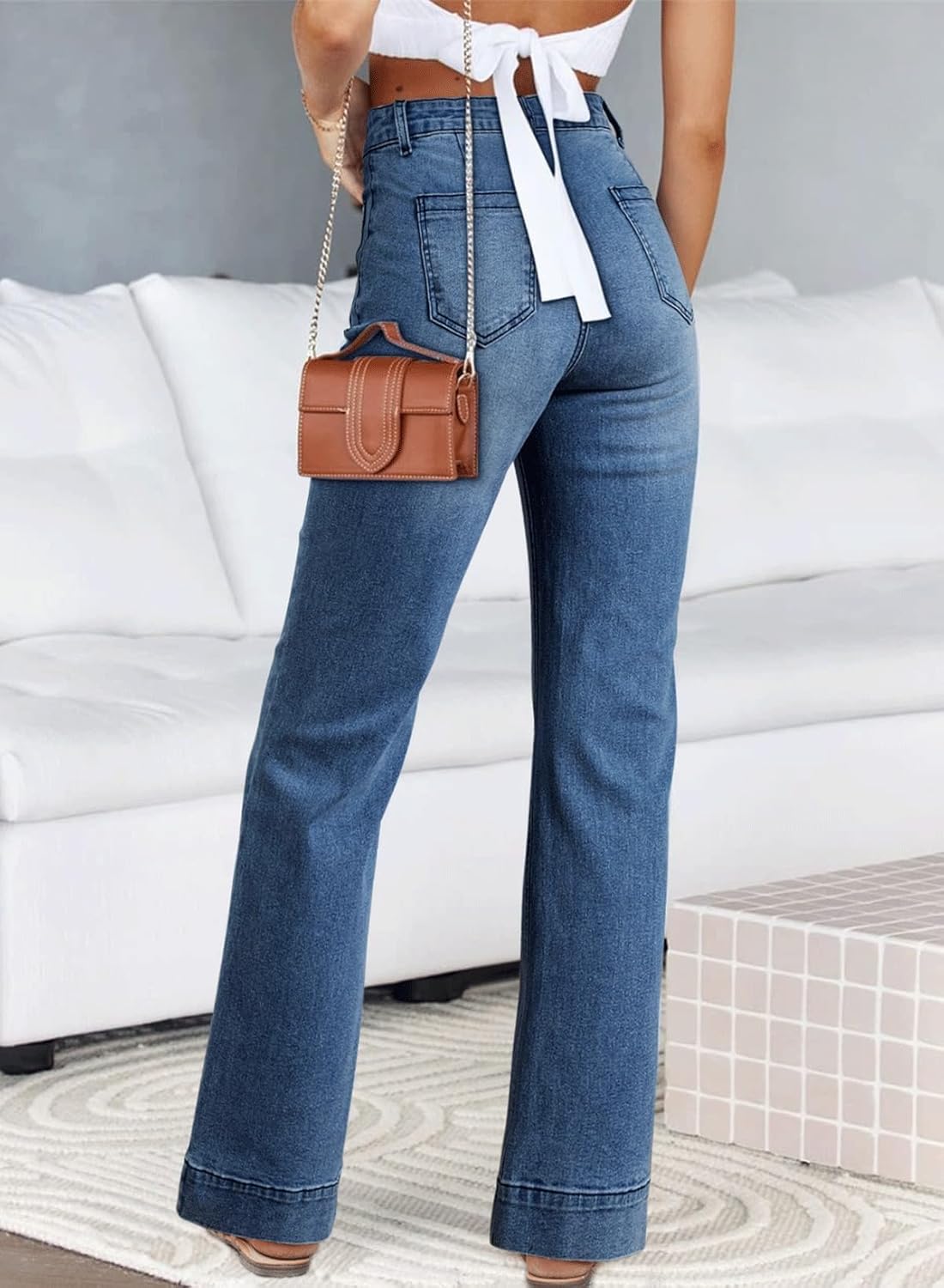 Thumbnail 1 de Astylish Women's Wide Leg Jeans — High Waisted