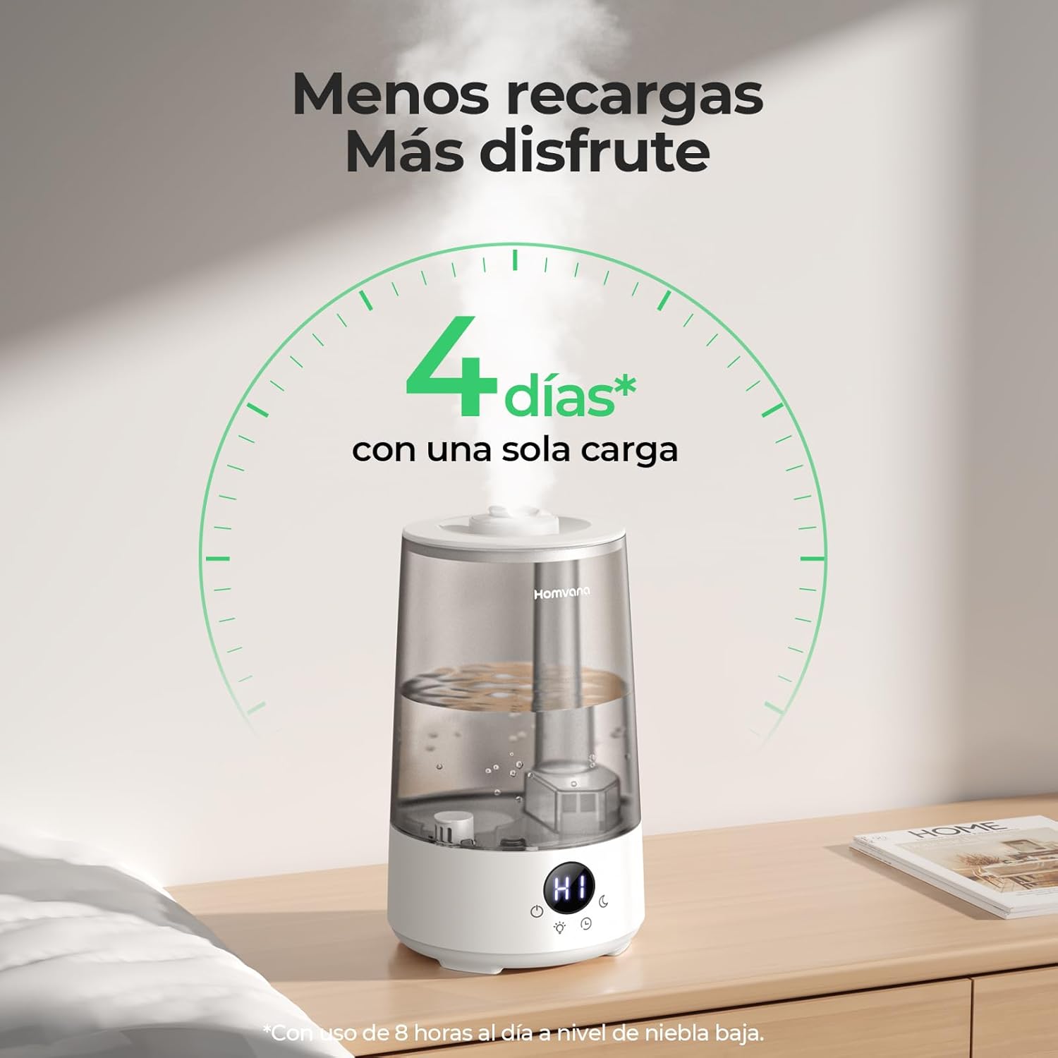 Detalle de Homvana Humidificador 3.6L Cool Mist