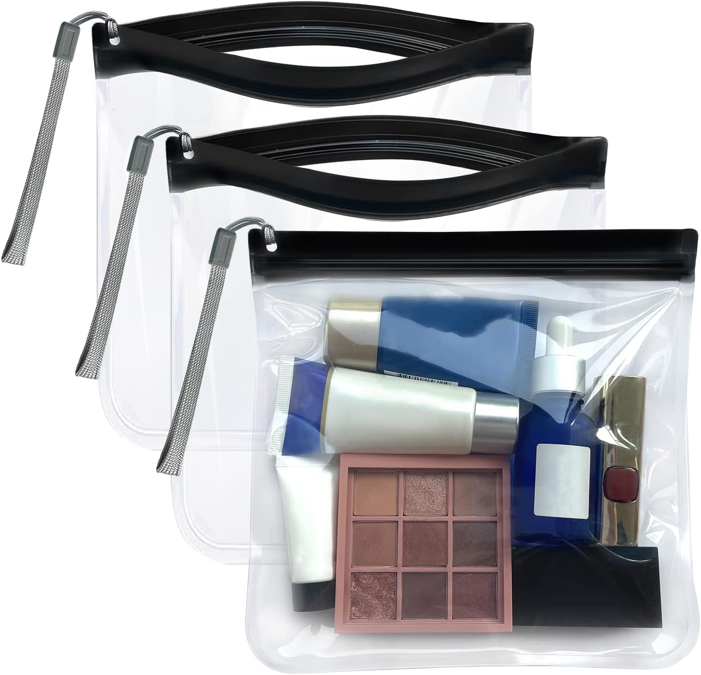 Thumbnail 6 de 3PCS Clear Travel Toiletry Bags (20x20cm) – 100% Airport Security Compliant, Leakproof & Reusable