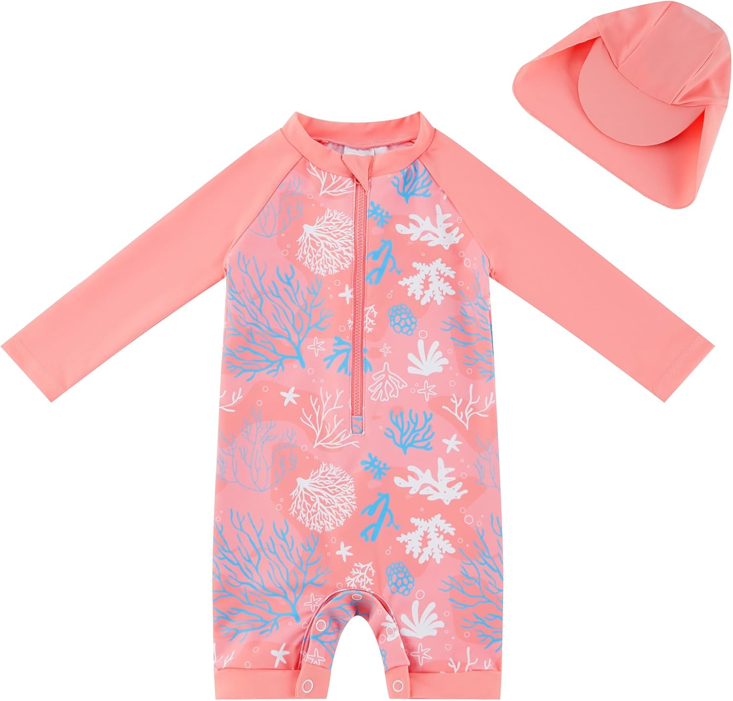 Thumbnail 6 de UMELOK Baby Badebekleidung Mädchen Badeanzug mit Sonnenhut UV Schutz – UPF 50+