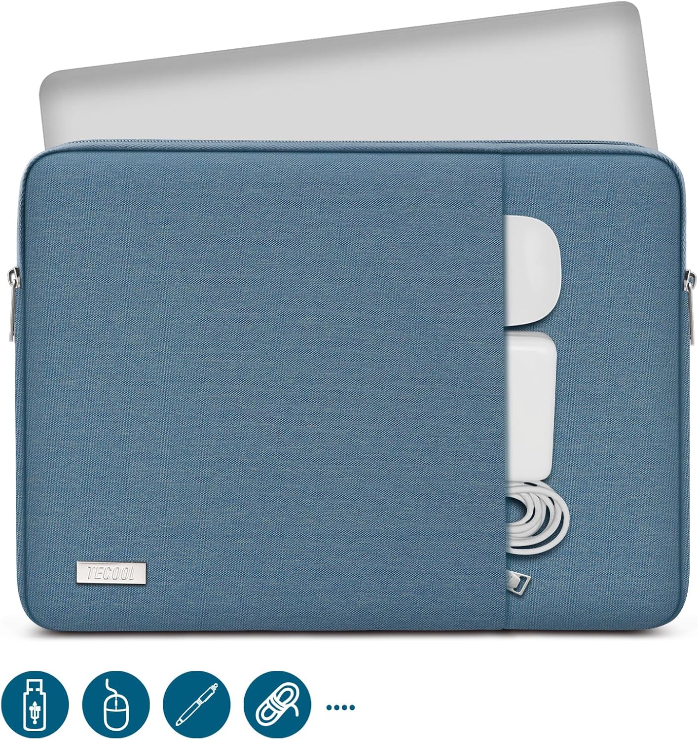 Thumbnail 1 de TECOOL Laptoptasche 15,6 Zoll – wasserdichte Notebooktasche (Denim Blau) für 15–15,6" Geräte