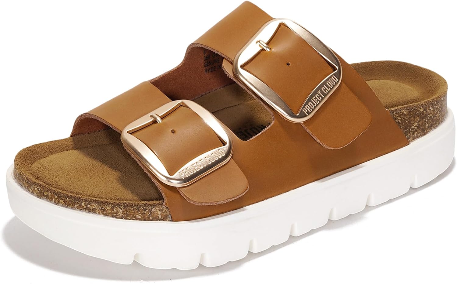 Thumbnail 6 de Project Cloud Platform Sandals: Genuine Leather, Cork Footbed, 1.7-Inch Lift