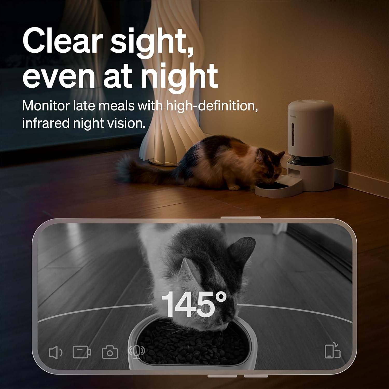 Detalle de PETLIBRO Automatic Cat Feeder 1080p