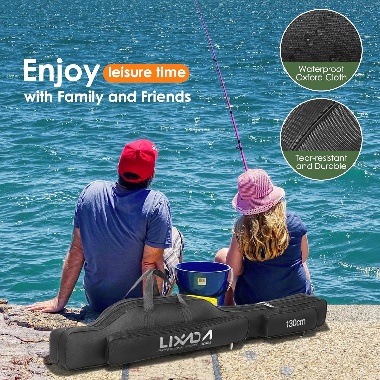 Thumbnail 6 de Lixada Sac de pêche Portable 100/130/150 cm