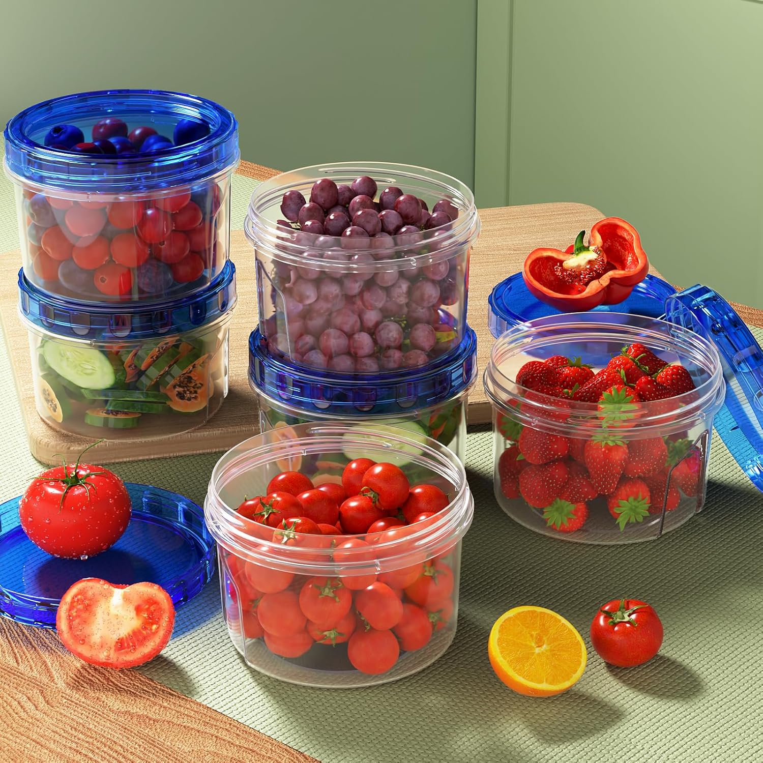 Thumbnail 4 de Freezer Storage Containers 16 oz meal prep containers 🥣