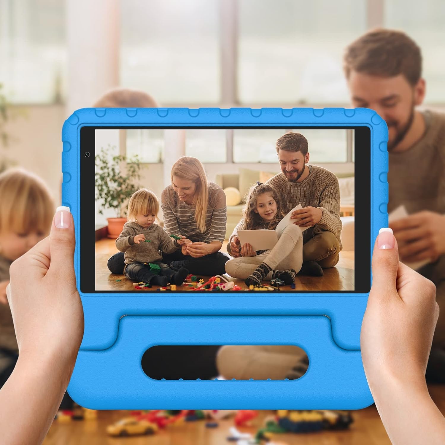 Detalle 2 de Tablette enfants 8 pouces Android X9 avec 7 Go RAM, 64 Go ROM et étui EVA — WiFi 6 et contrôle parental