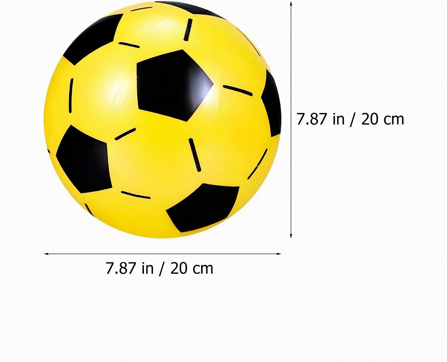 Detalle de Palloncini da calcio in plastica, 12 pezzi, 20 cm – per bambini dai 3 anni