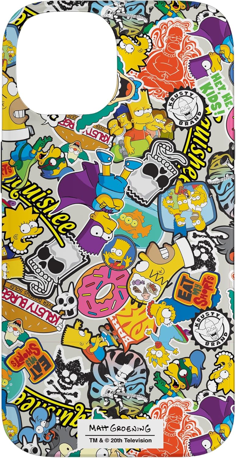 Thumbnail 3 de Collage di adesivi I Simpson Custodia per iPhone 15 Pro
