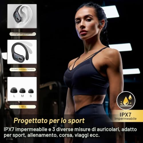 Thumbnail 7 de STECEi AI Cuffie Traduzione 3 in 1: traduzione in tempo reale, ascolto e chiamate con Bluetooth 5.4