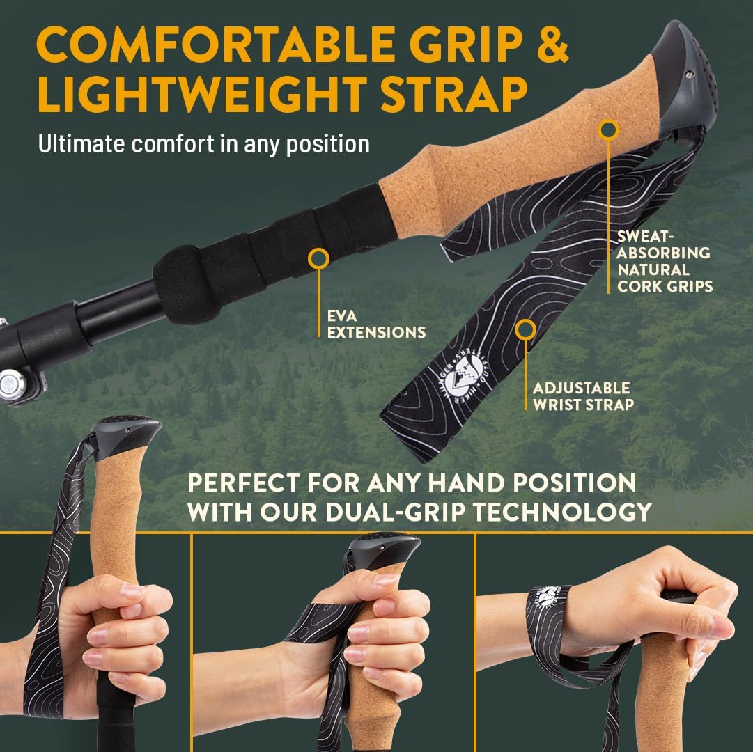 Thumbnail 4 de USA Brand Premium Foldable Hiking Poles — Adjustable, Lightweight