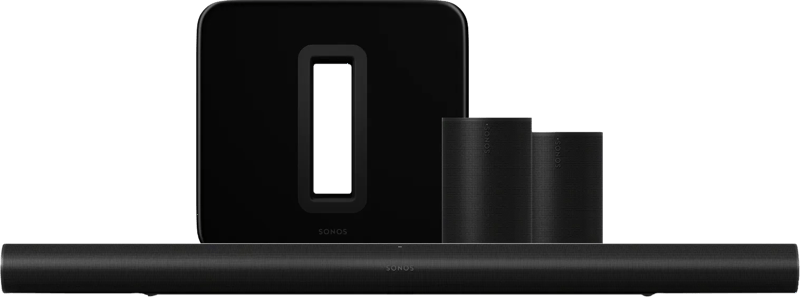 Detalle de Sonos Arc Ultra + Era 100 Heimkino-Set Schwarz