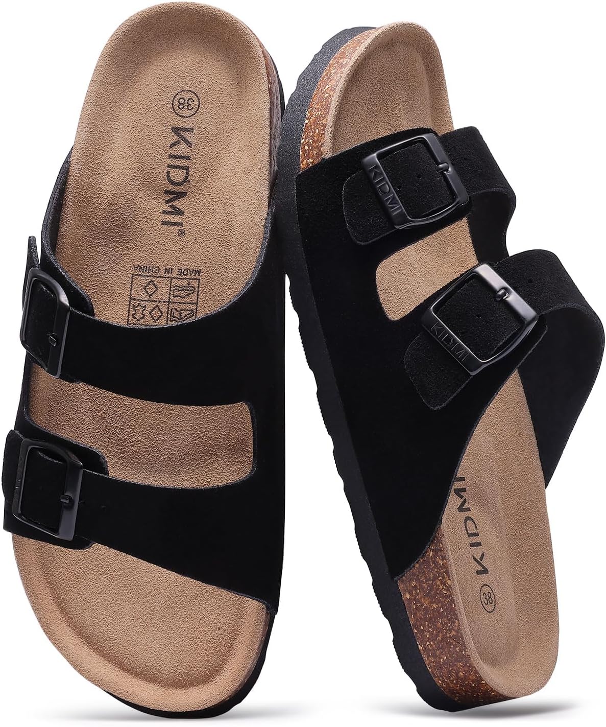 Detalle de KIDMI Unisex Summer Sandals with Arch Support and Cork Footbed