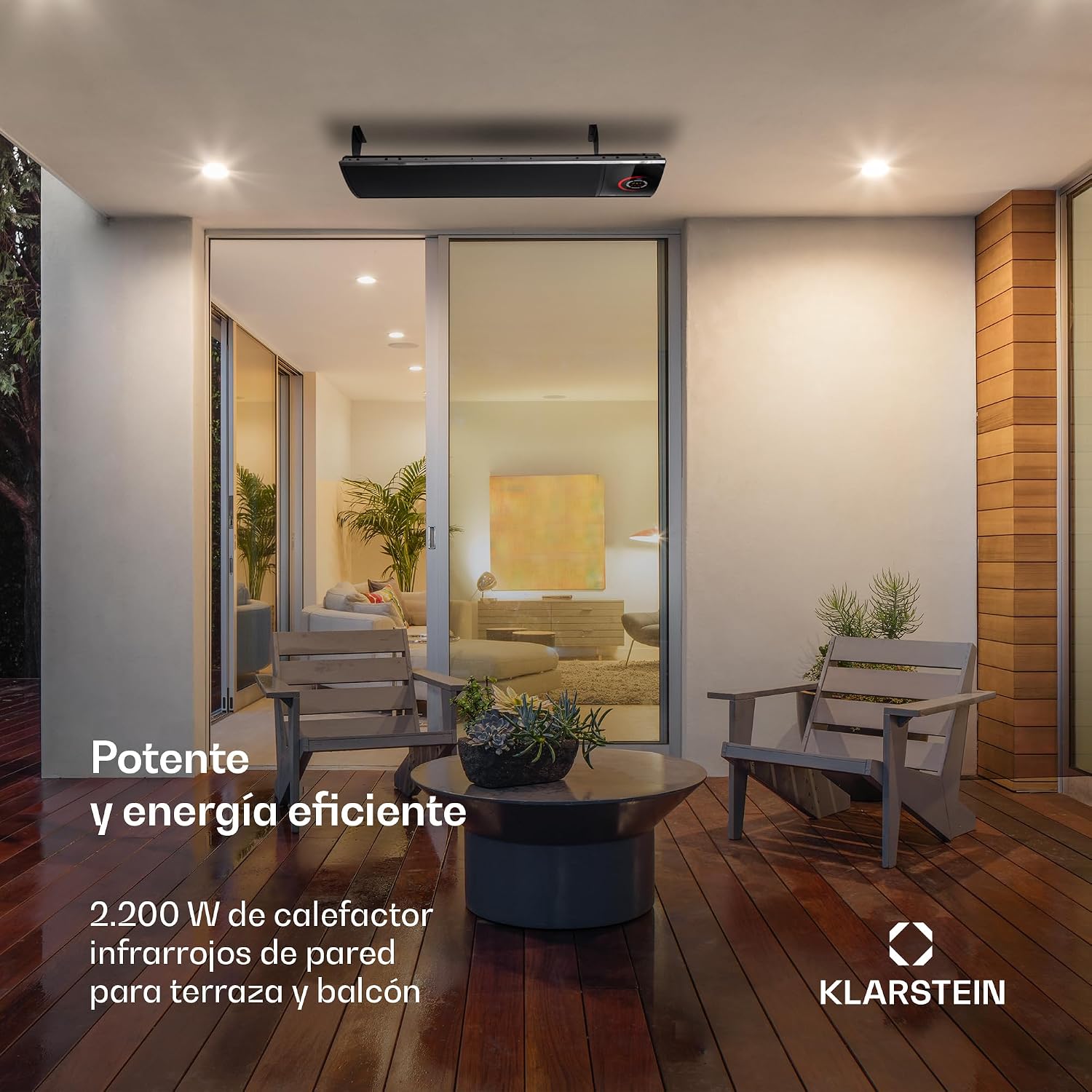 Detalle 2 de Blumfeldt CosmicBeam Ultra ⚡ Radiador Infrarrojo 2200W con Control
