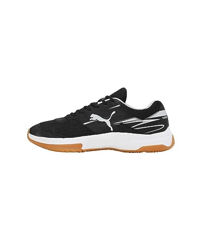 Detalle de PUMA Varion II Indoor-Pumps Unisex – Puma Black / Cool Light Gray / Yellow Blaze Gum, Größe 41 EU