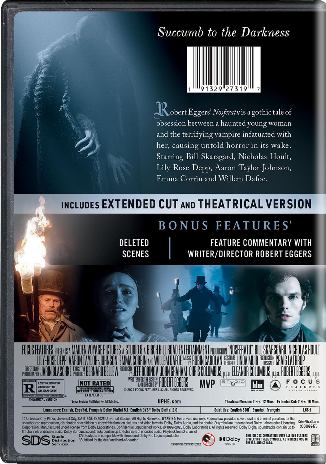 Detalle 1 de Nosferatu - Extended Cut DVD, Gothic Horror with Bonus Features
