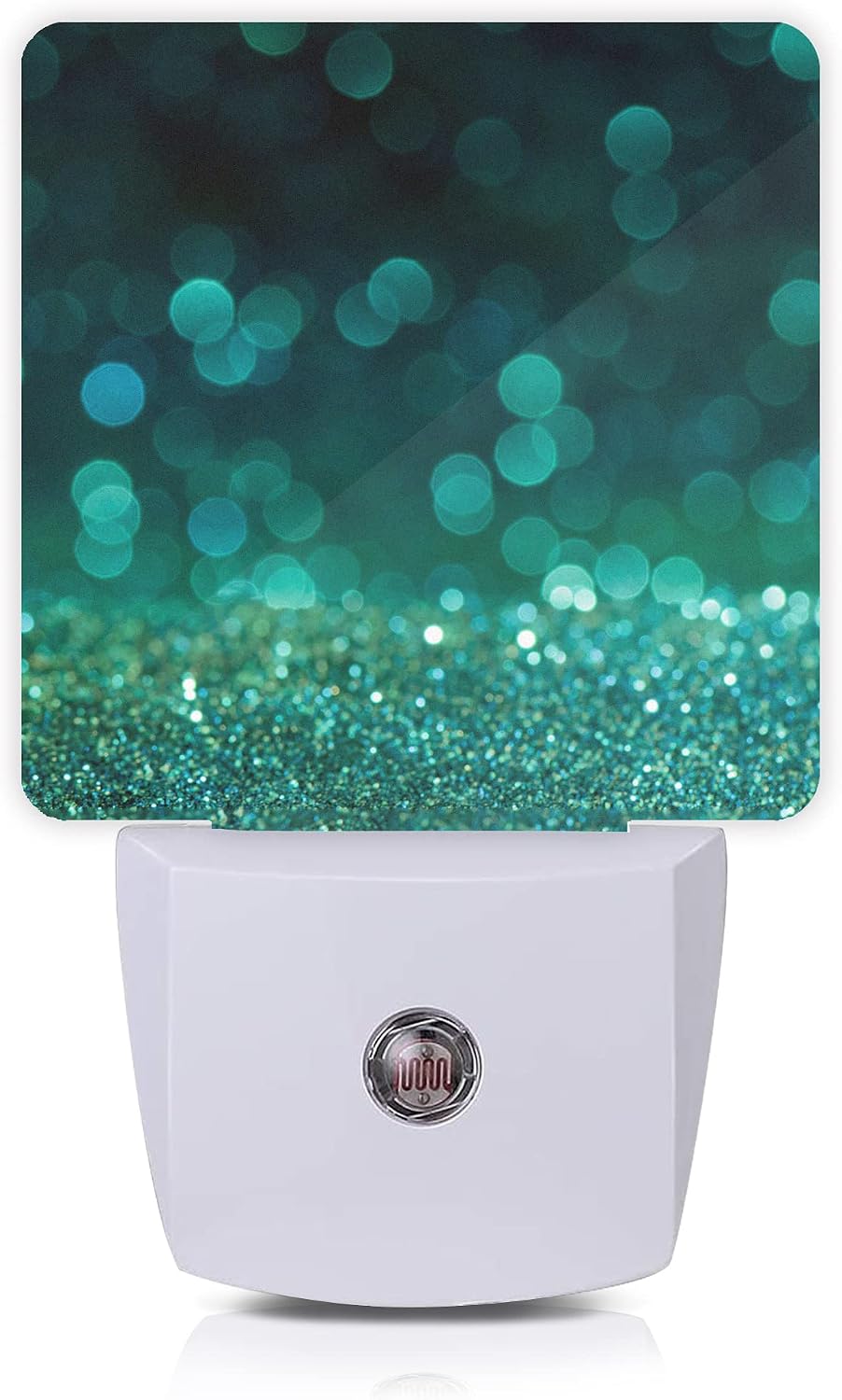 Detalle de Oeaskly SBD04 Green Glitter Plug-In LED Night Light with Dusk-to-Dawn Sensor