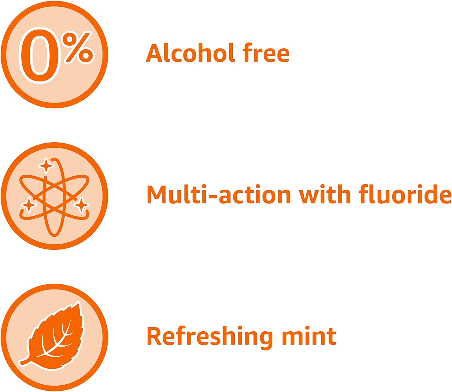 Thumbnail 4 de Amazon Basics Alcohol-Free Fluoride Mouthwash Rinse for Adults, Mint, 1 Liter (Cavity Protection)