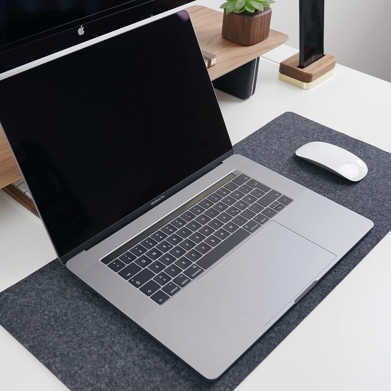 Thumbnail 3 de DawnTrees 90x40 cm felt desk mat — extra large mouse pad 🖱
