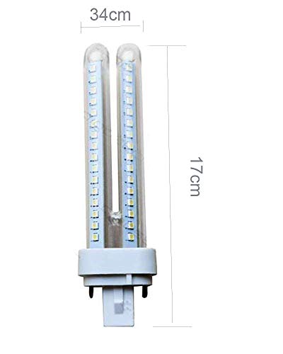 Detalle de Aigostar 183653 LED PLC 2U 15W Bombilla LED Maiz G24 6400K: ¿vale la pena para iluminación eficiente?