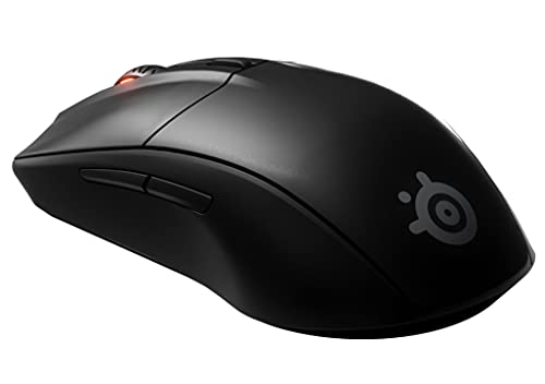 Detalle de SteelSeries Rival 3 Wireless: ratón gaming inalámbrico con dual (2.4 GHz y Bluetooth) y batería de más de 400 horas