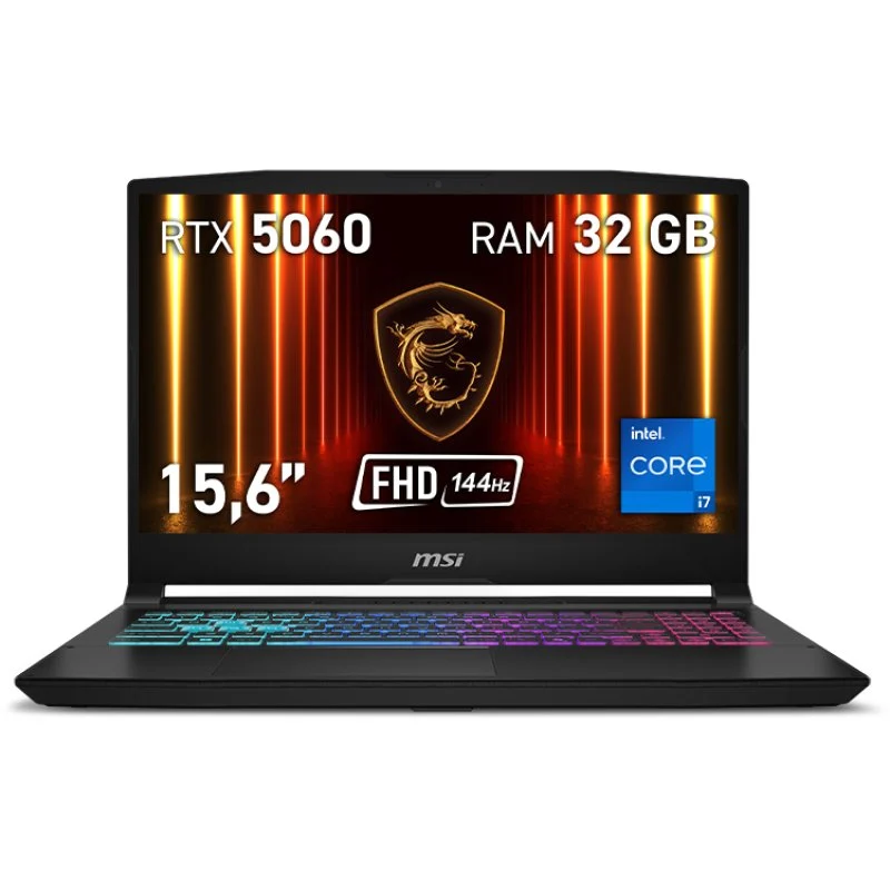 Detalle de MSI Katana 15 HX B14WFK-461XES Portátil gaming 15,6" 32 GB