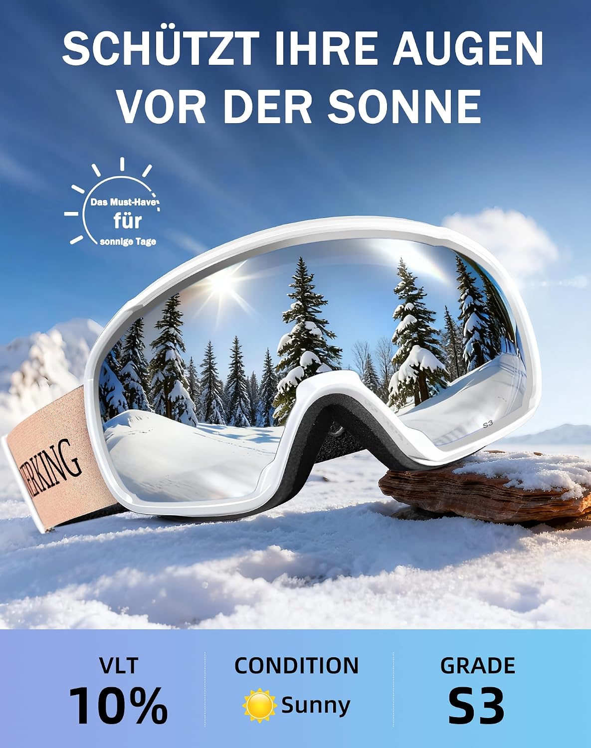 Thumbnail 3 de InnerKing Skibrille OTG Wide-Fit