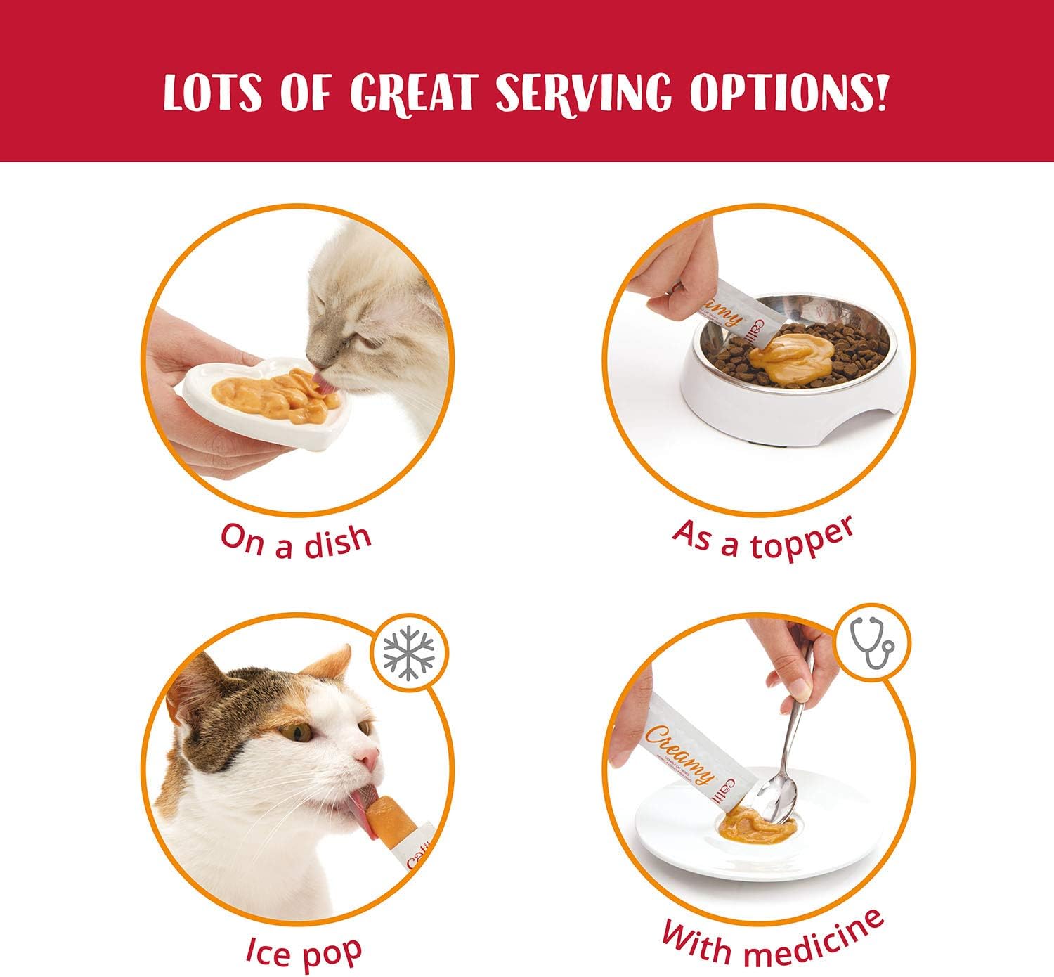 Detalle de Catit Creamy Poulet - 15 unités x 10 g, snack hydratant et nourrissant