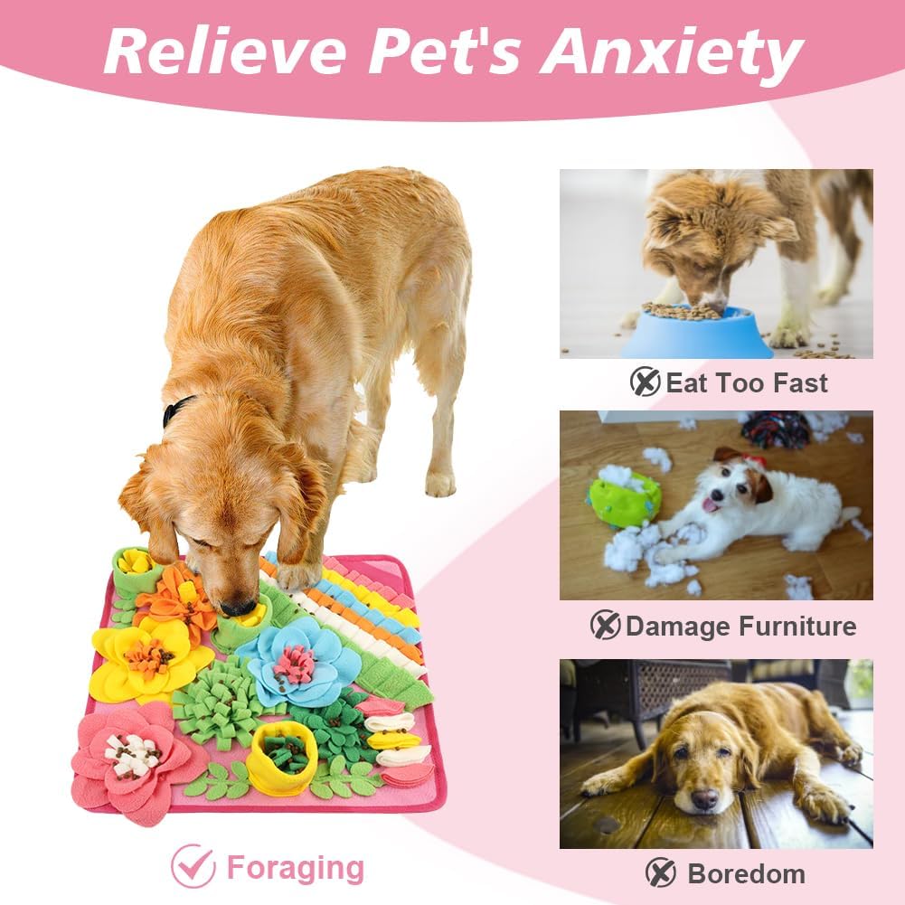 Thumbnail 4 de OSDUE Snuffle Mat for Dogs (39 x 39cm) – slow feeding & scent training puzzle mat for large and medium puppies