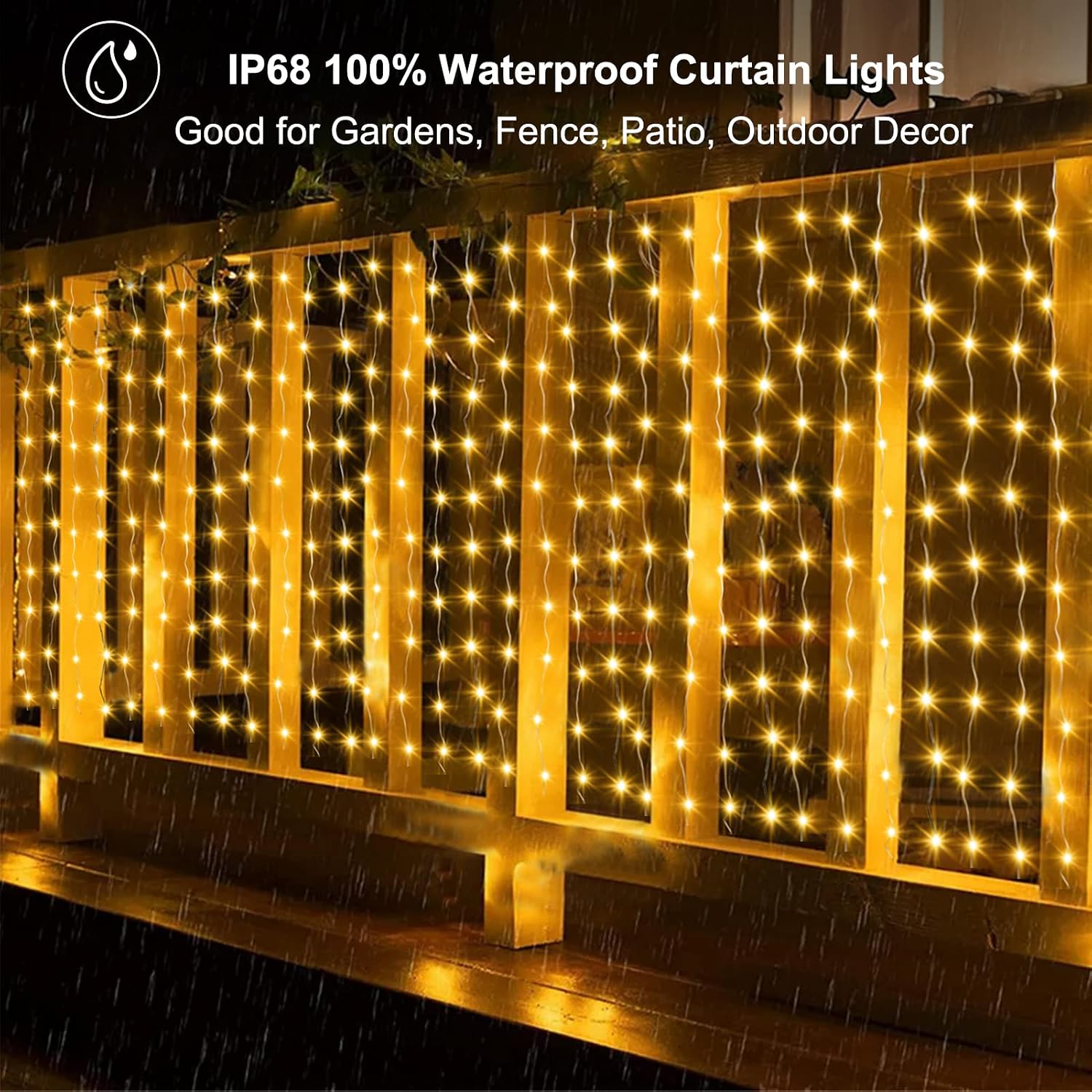 Thumbnail 2 de ZAIYW LED Curtain Lights, 20 ft