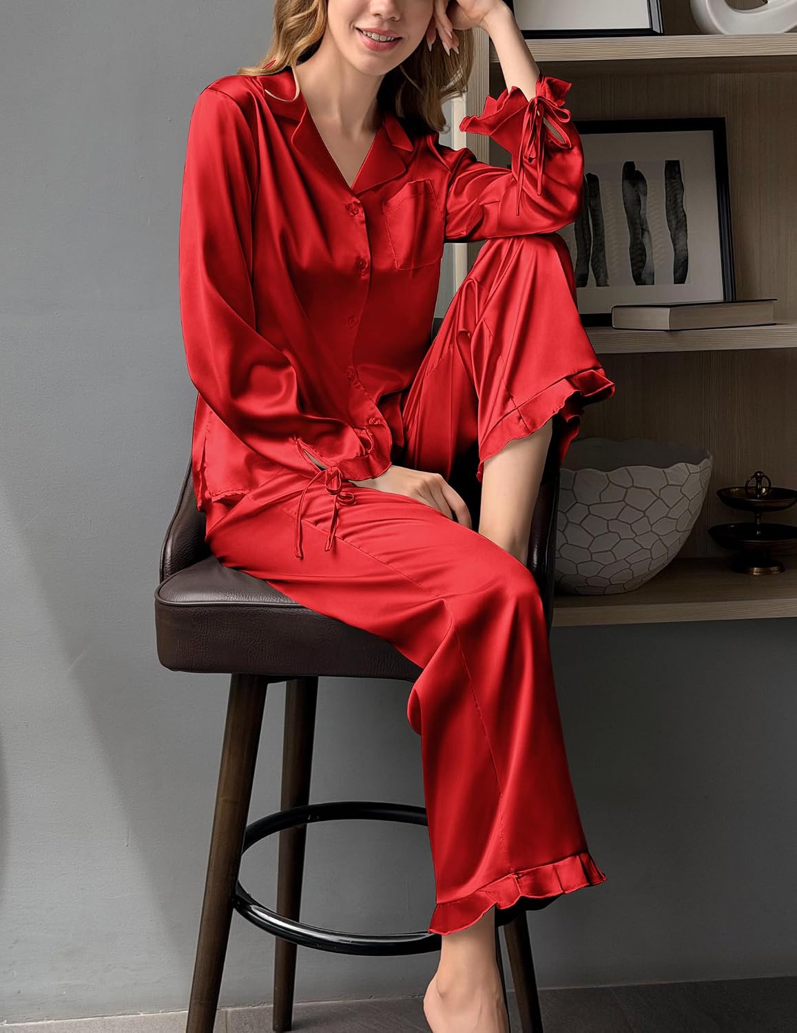 Thumbnail 1 de Ekouaer Satin Pajama Set