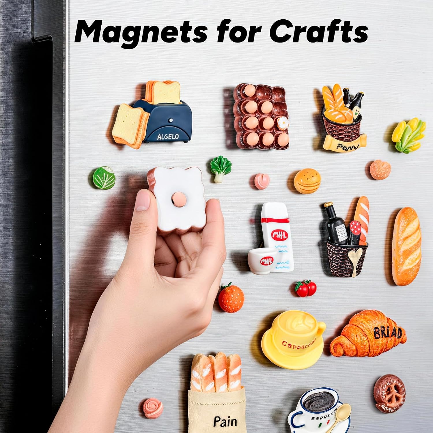 Detalle 2 de SMARTAKE KD105P45 Neodymium Refrigerator Magnets, 45-Piece Rose Gold Set