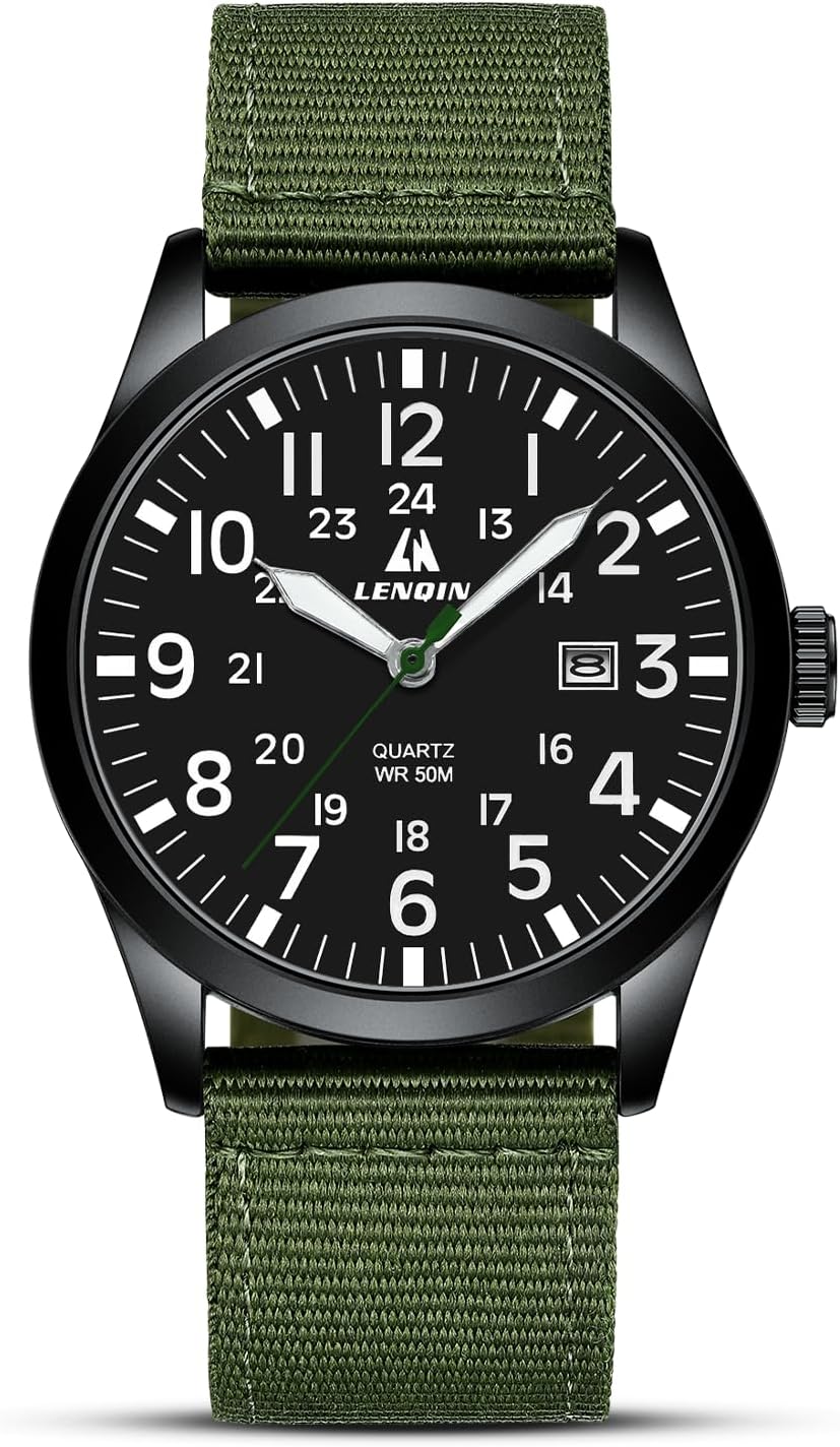 Detalle de LN LENQIN Militär-Uhr mit 30 m Wasserschutz